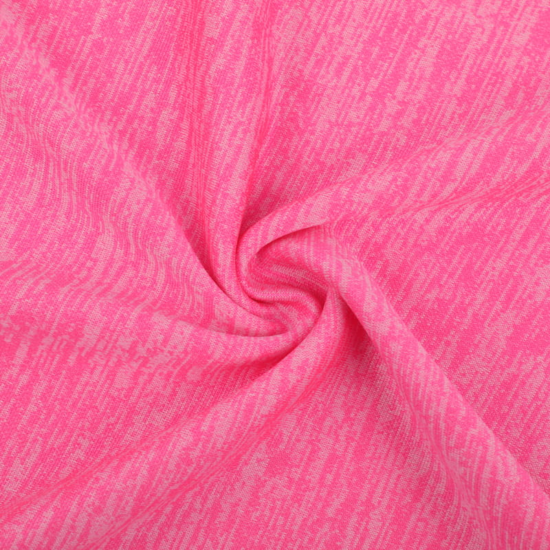 Gebürsteter Strickstoff aus 100 % Polyester in Heather Melange